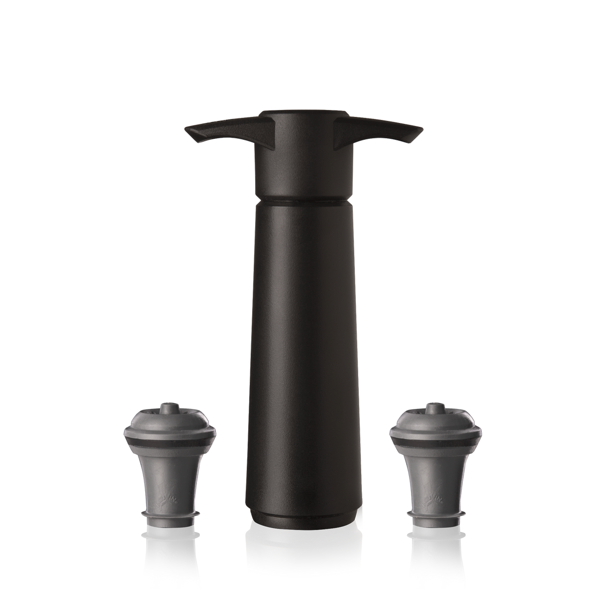 帶有 2 個真空瓶塞的葡萄酒節省泵(黑色)