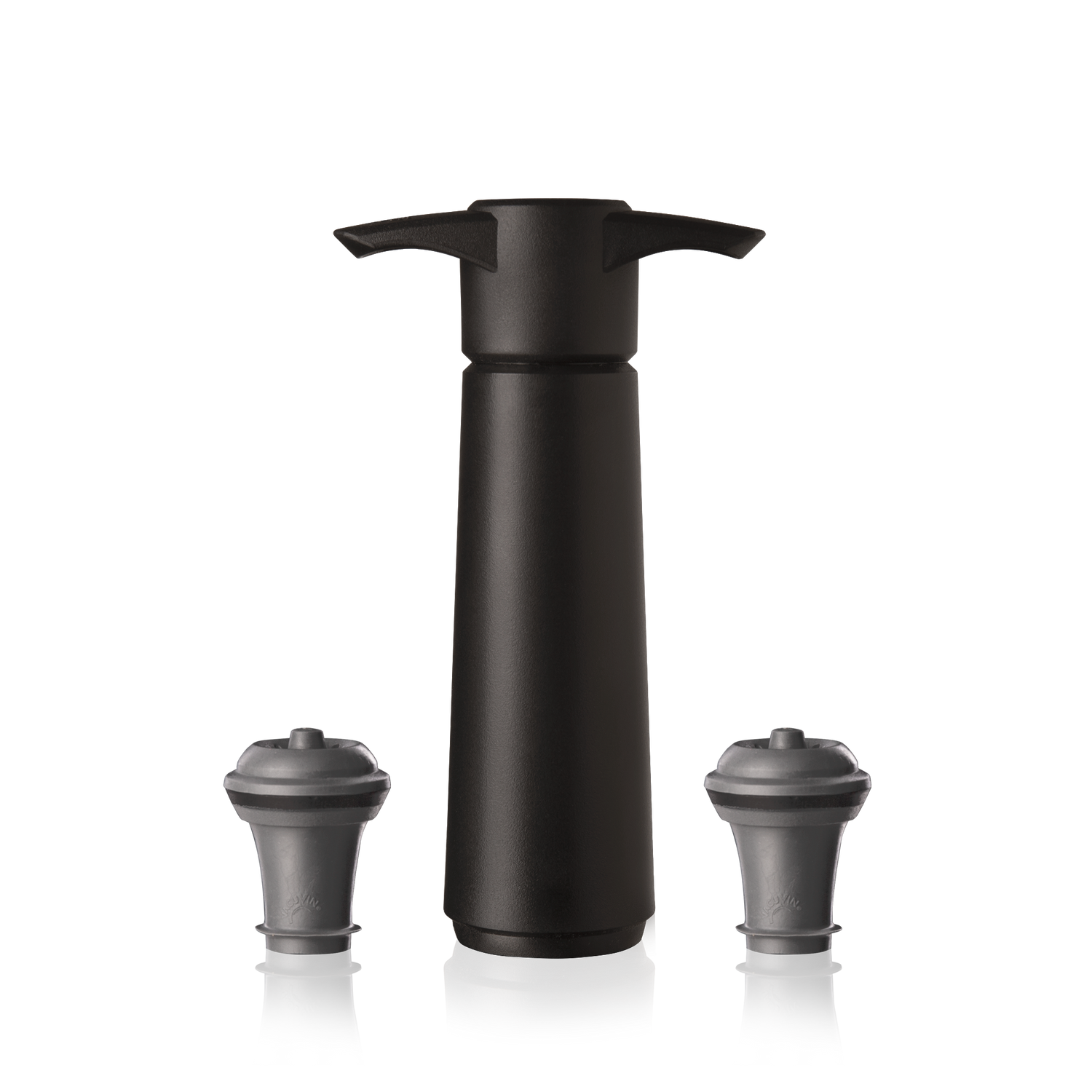 帶有 2 個真空瓶塞的葡萄酒節省泵(黑色)