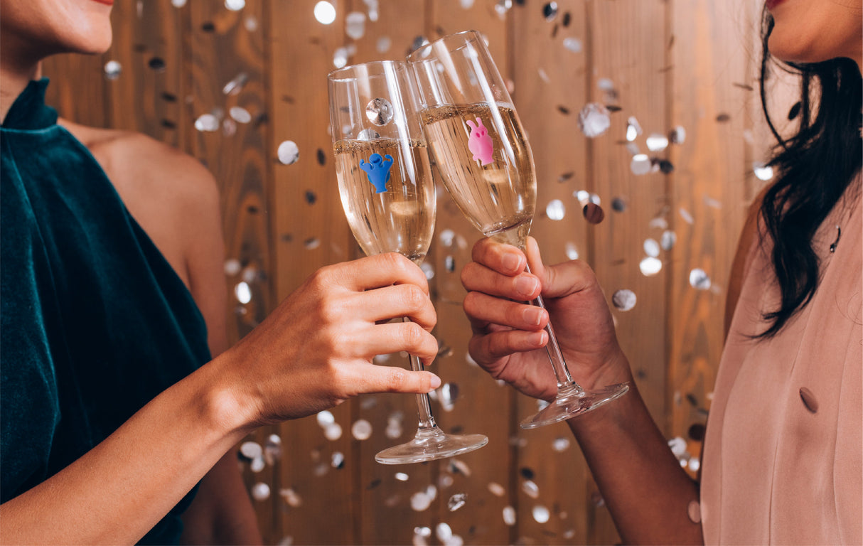 派對人物玻璃記號筆套裝 12 件 - 什錦