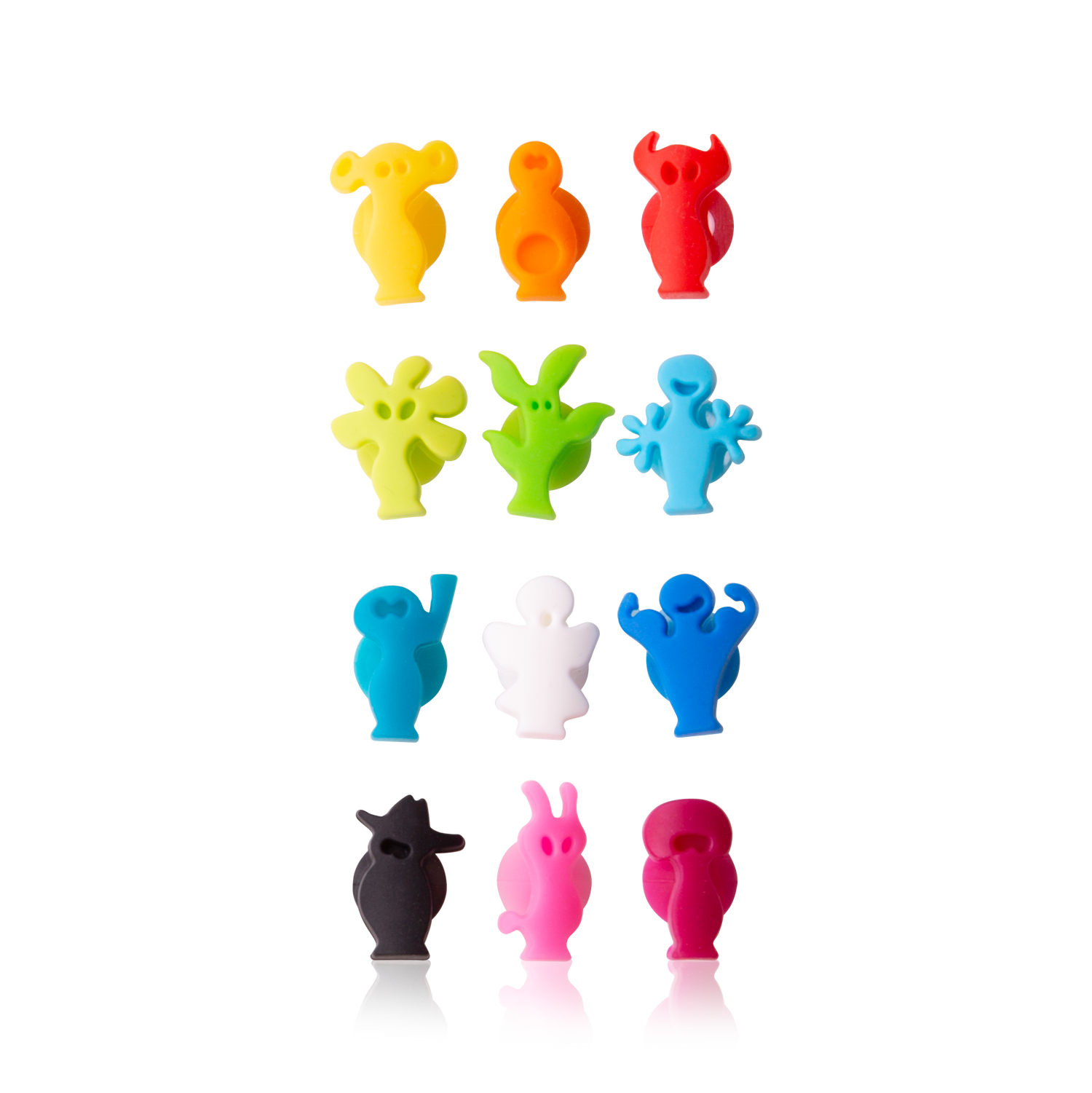 派對人物玻璃記號筆套裝 12 件 - 什錦