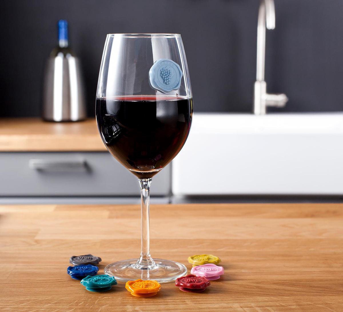 玻璃標記經典葡萄;禮盒 8 件