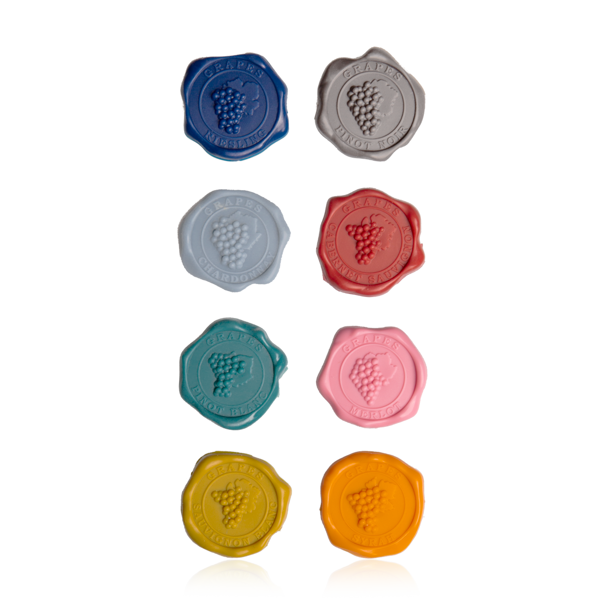 玻璃標記經典葡萄;禮盒 8 件