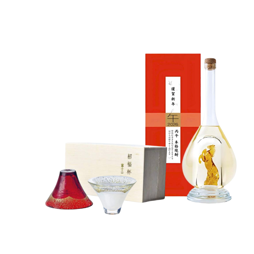 Yatsushika 2026 Horse Edition Sake or Sochu | Toyo Sasaki Fuji Mountain Sake Gift Set
