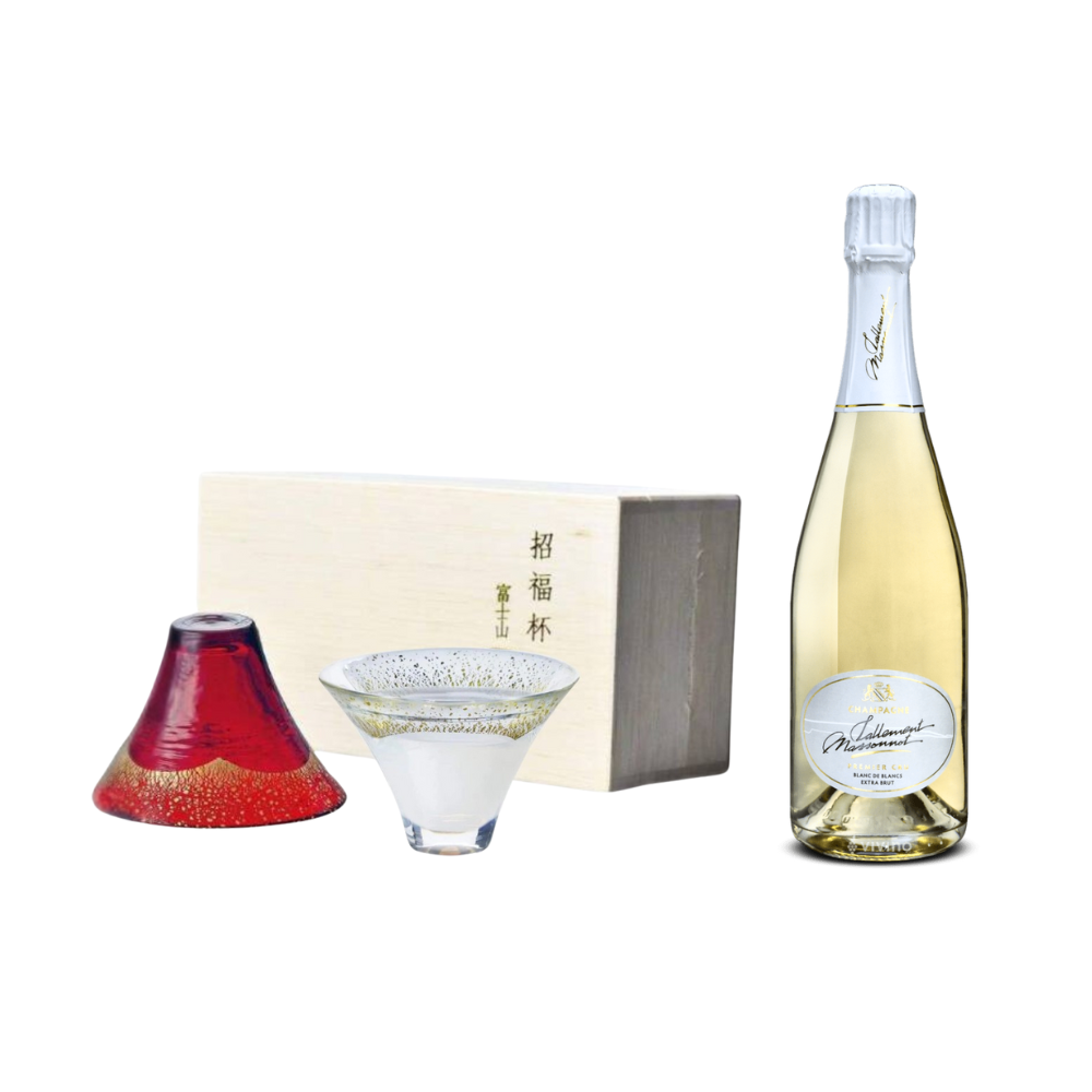 CHAMPAGNE Blanc de Blancs PREMIER CRU | Toyo Sasaki Fuji Mountain Sake Gift Set