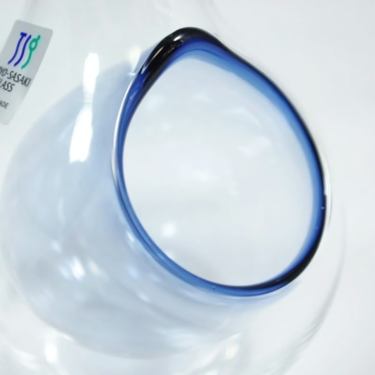 清酒玻璃瓶(藍色)360ml - 日本手工製作