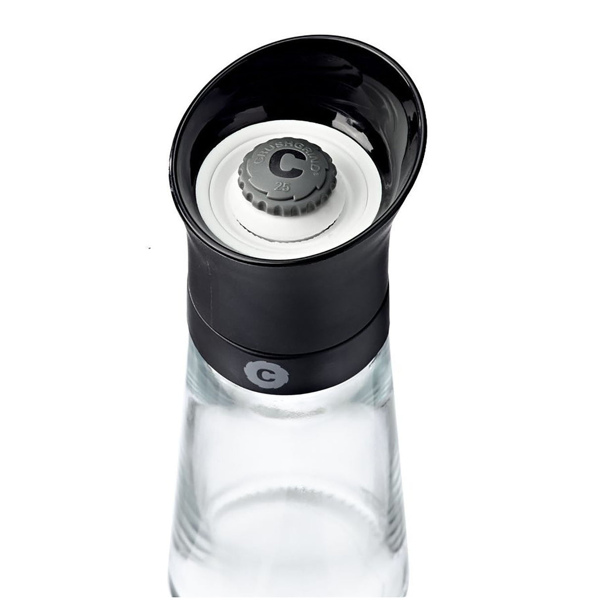 帶有黑色塑膠蓋的香草和香料陶瓷研磨機(126 毫米)