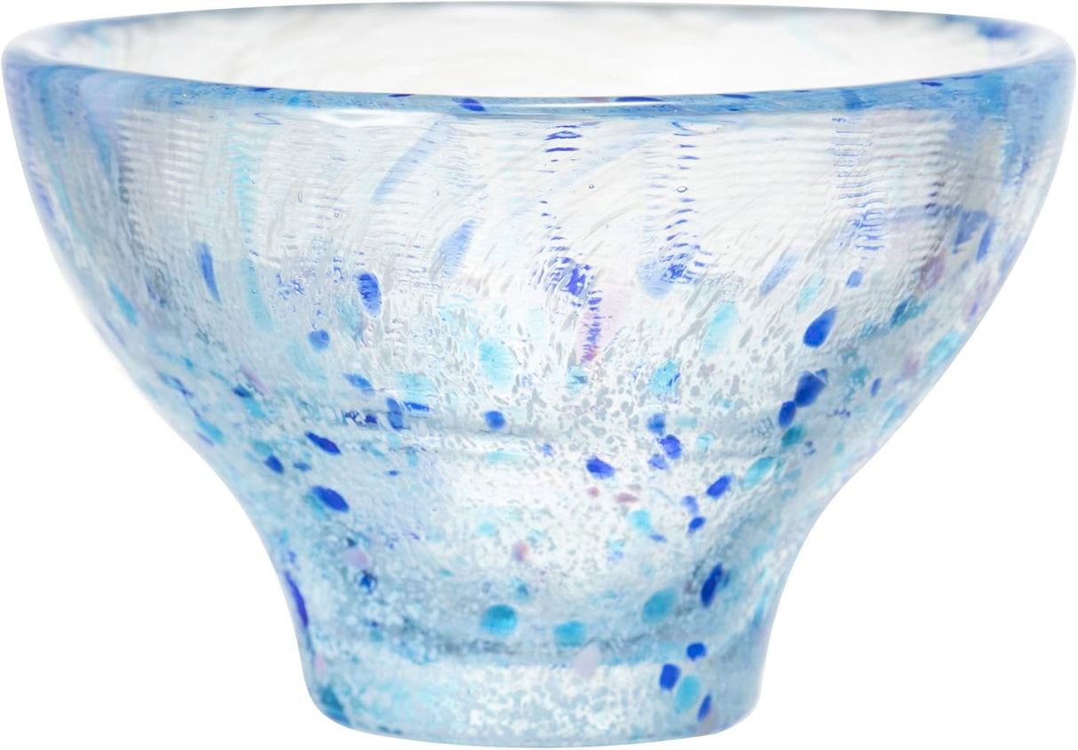 手工製作 250 毫升藍色玻璃瓶及配套清酒杯