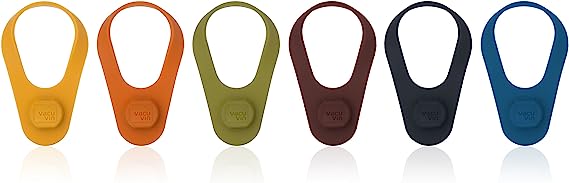 矽膠瓶標記和塞子套裝 6 件