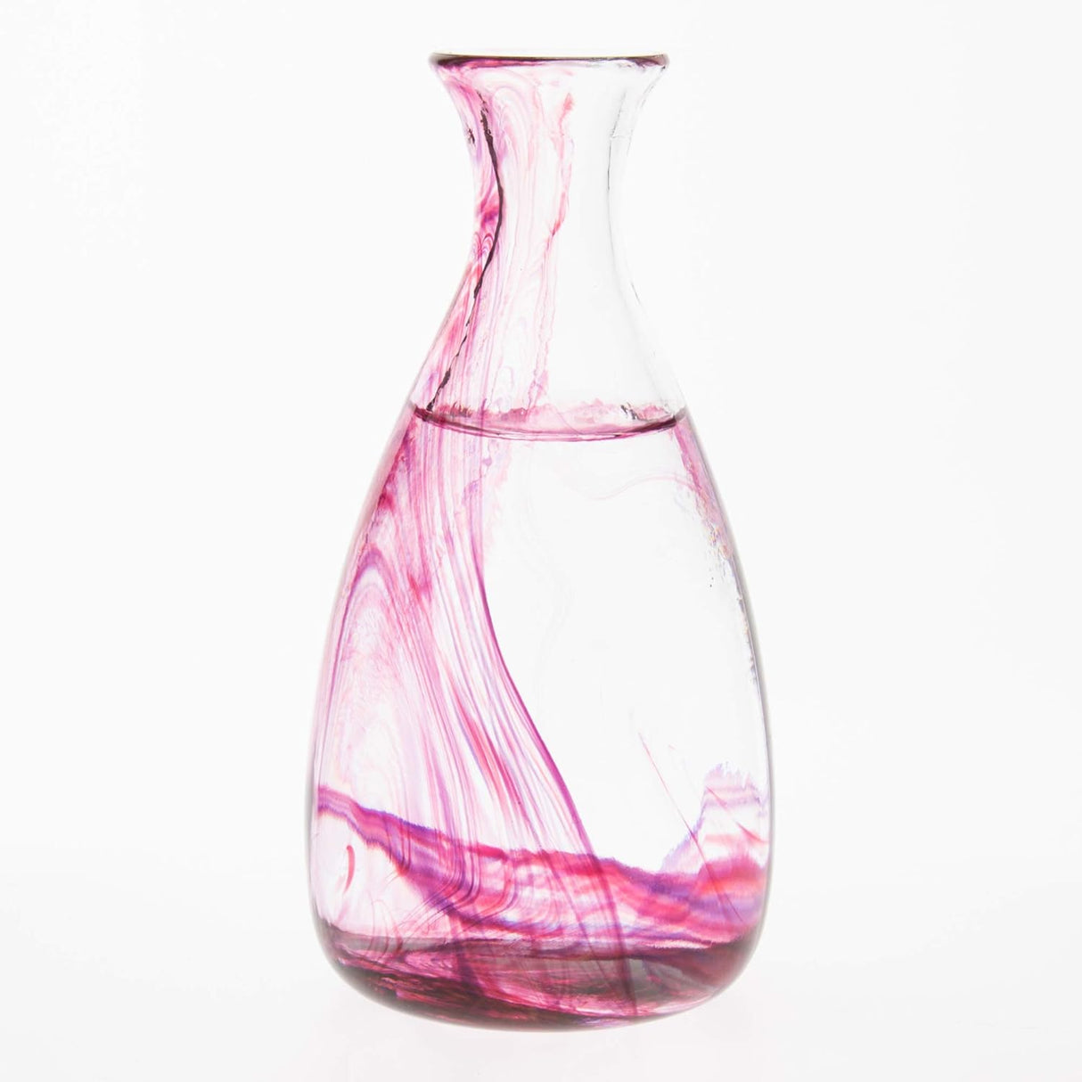 手工製作 270 毫升紅色玻璃瓶及配套清酒杯