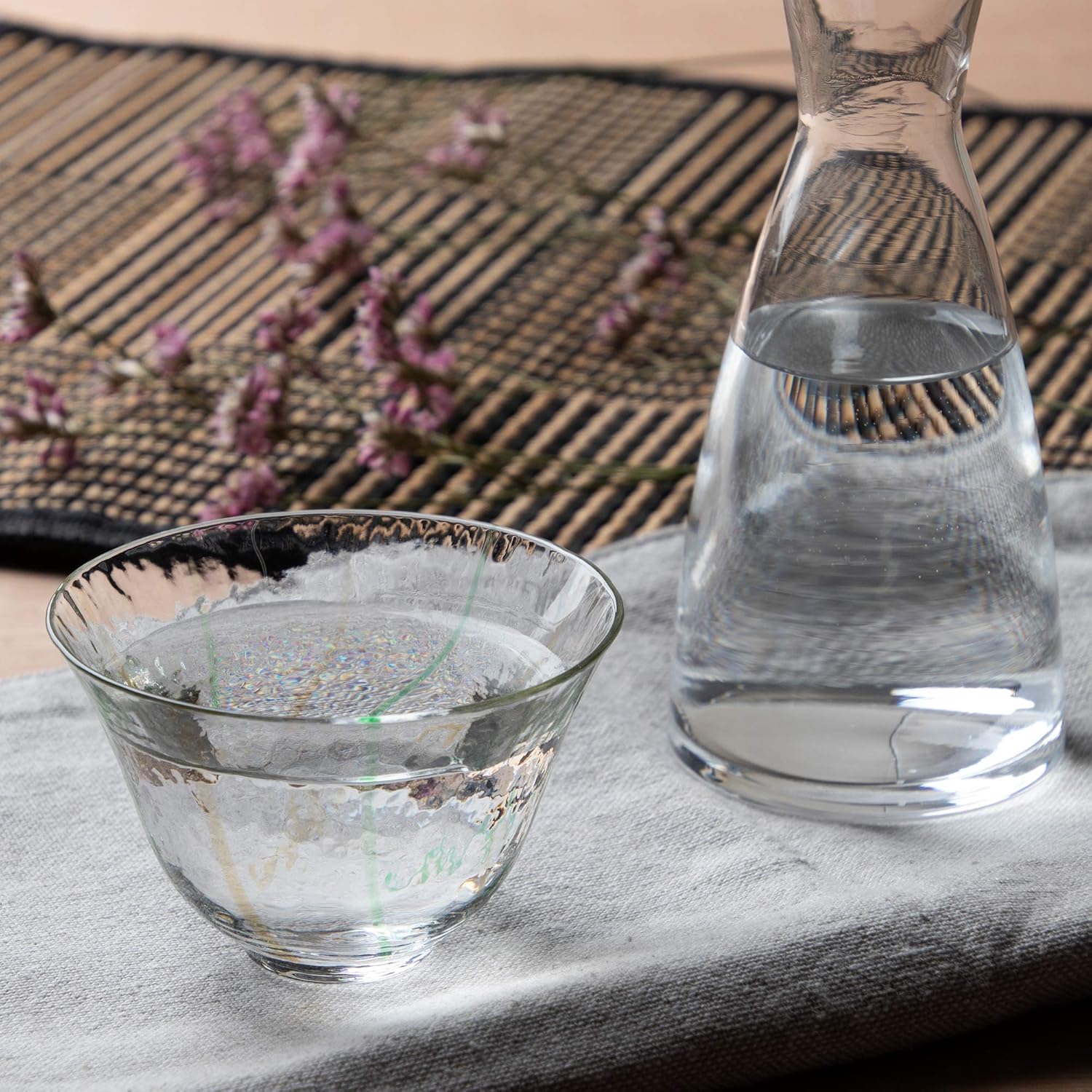 清酒玻璃杯(綠色)90ml