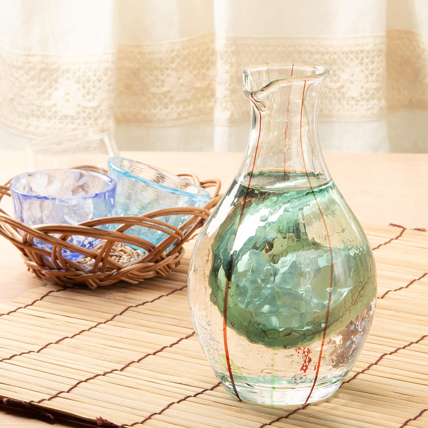 玻璃水瓶 - 綠色 300ML