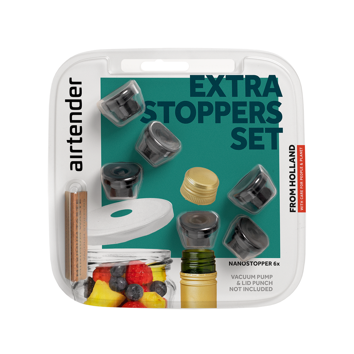 Extra Stoppers 6-Pc Blister Pack