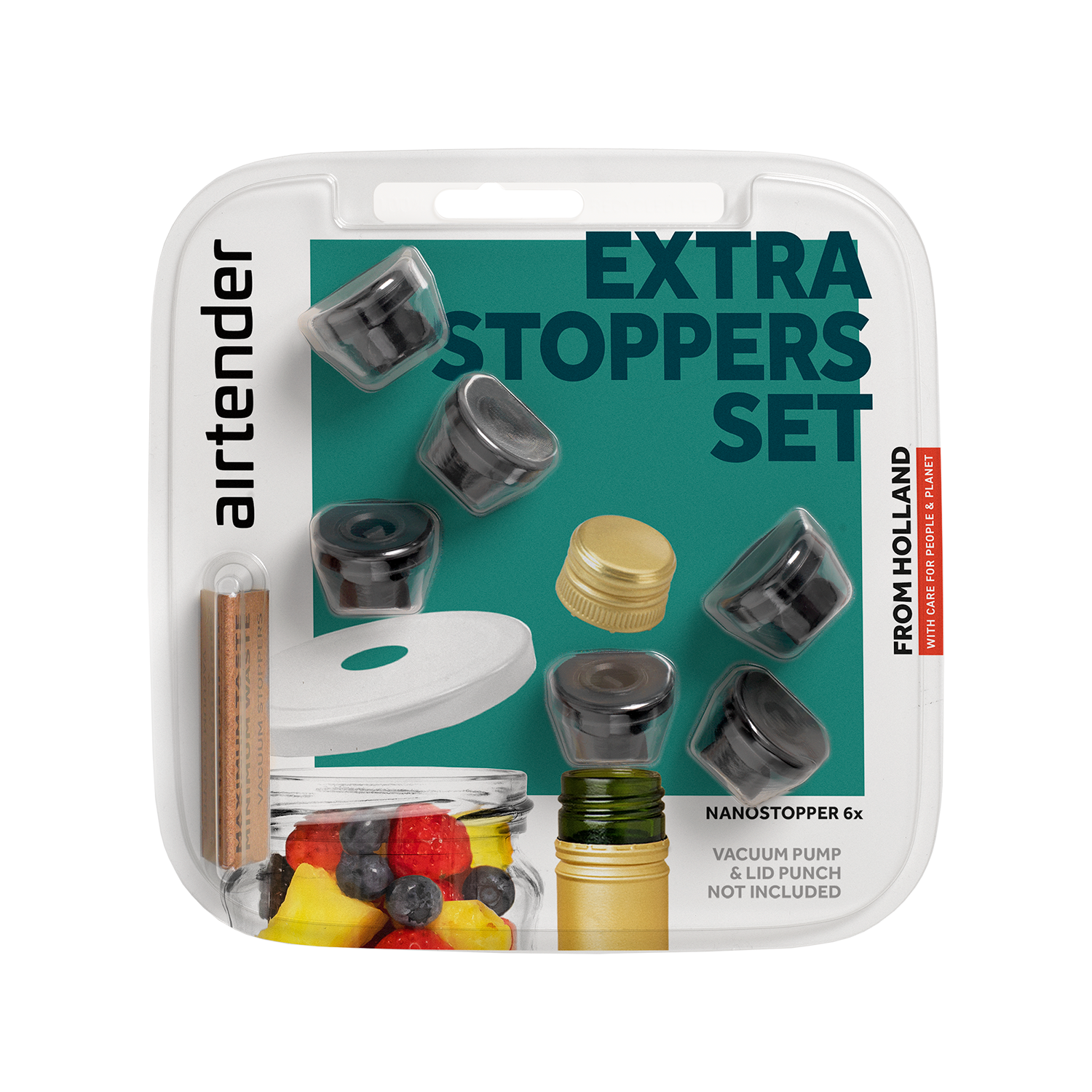 Extra Stoppers 6-Pc Blister Pack