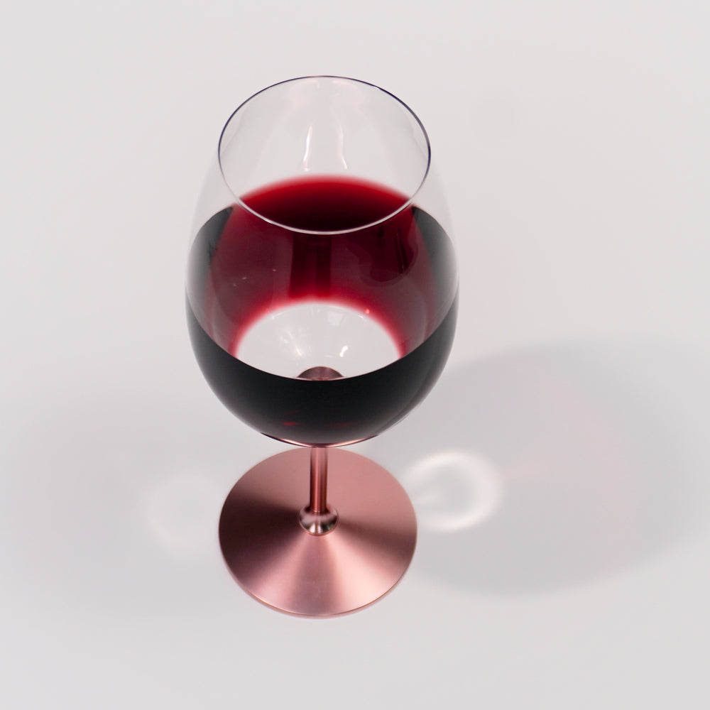 Crystal Spinning Glass Bordeaux 630ml (Rose Gold)