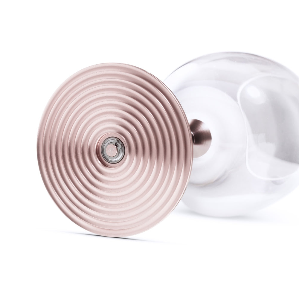 Crystal Spinning Glass Bordeaux 630ml (Rose Gold)