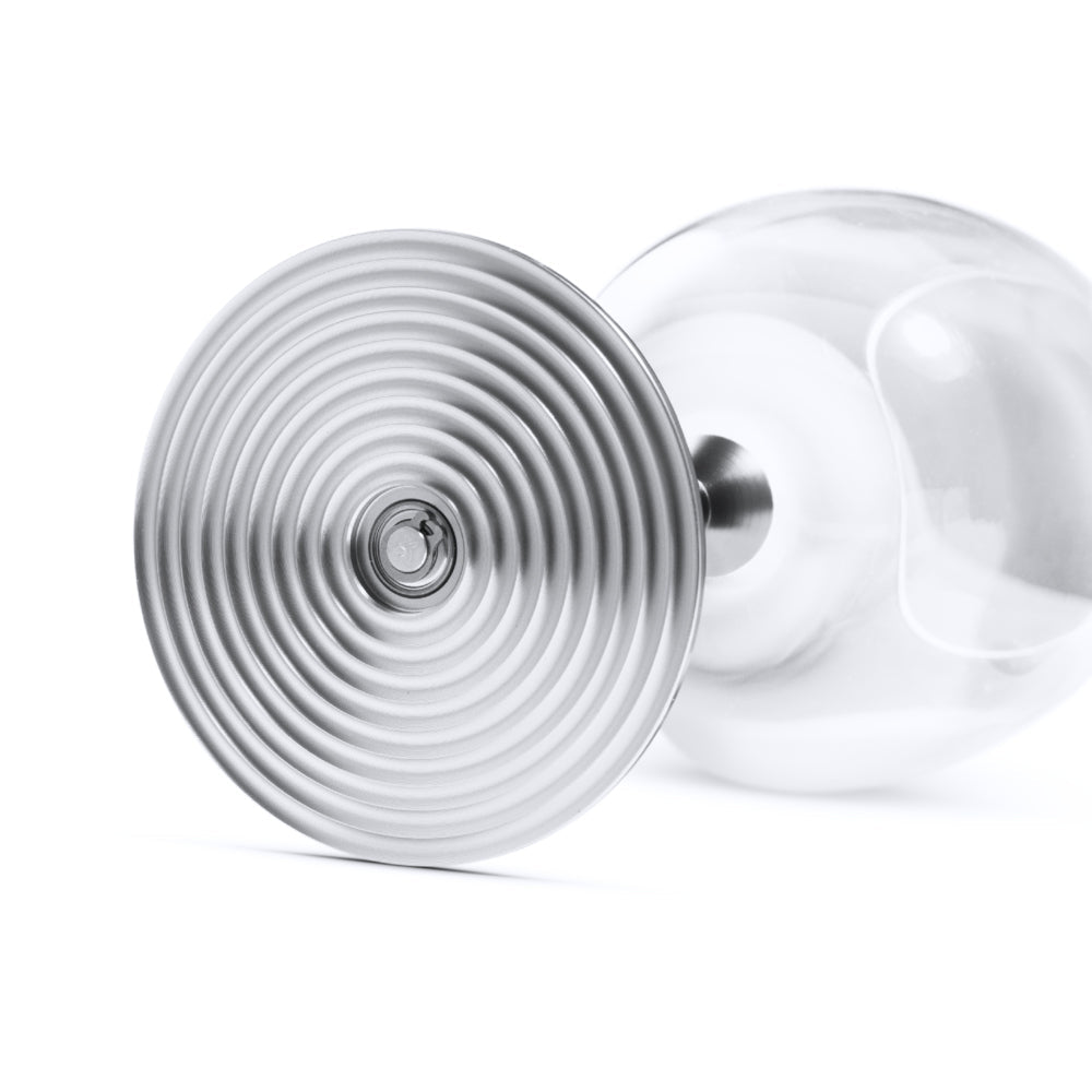 Crystal Spinning Glass Bordeaux 630ml (Silver)