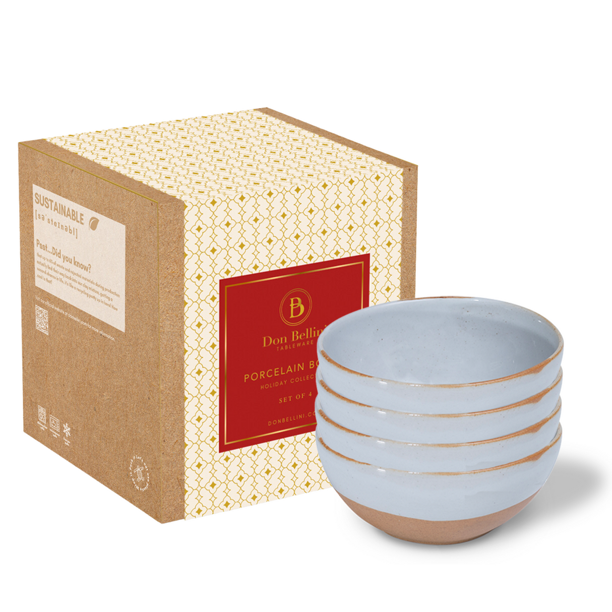 Craftstone Small Bowl Set - 4-Piece Set (Beacon Grey)