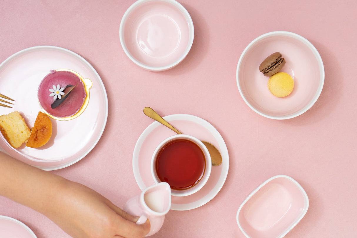 COZE 咖啡杯和碟 7 盎司 | 200 毫升 - 淺粉紅色