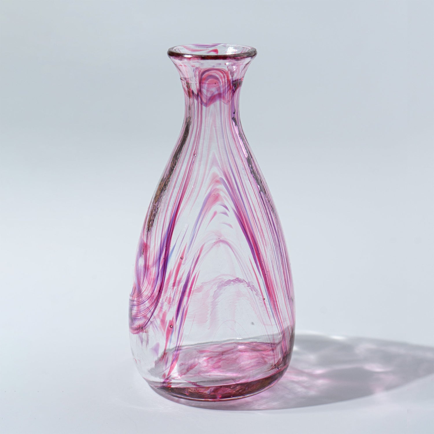 手工製作 270 毫升紅色玻璃瓶及配套清酒杯