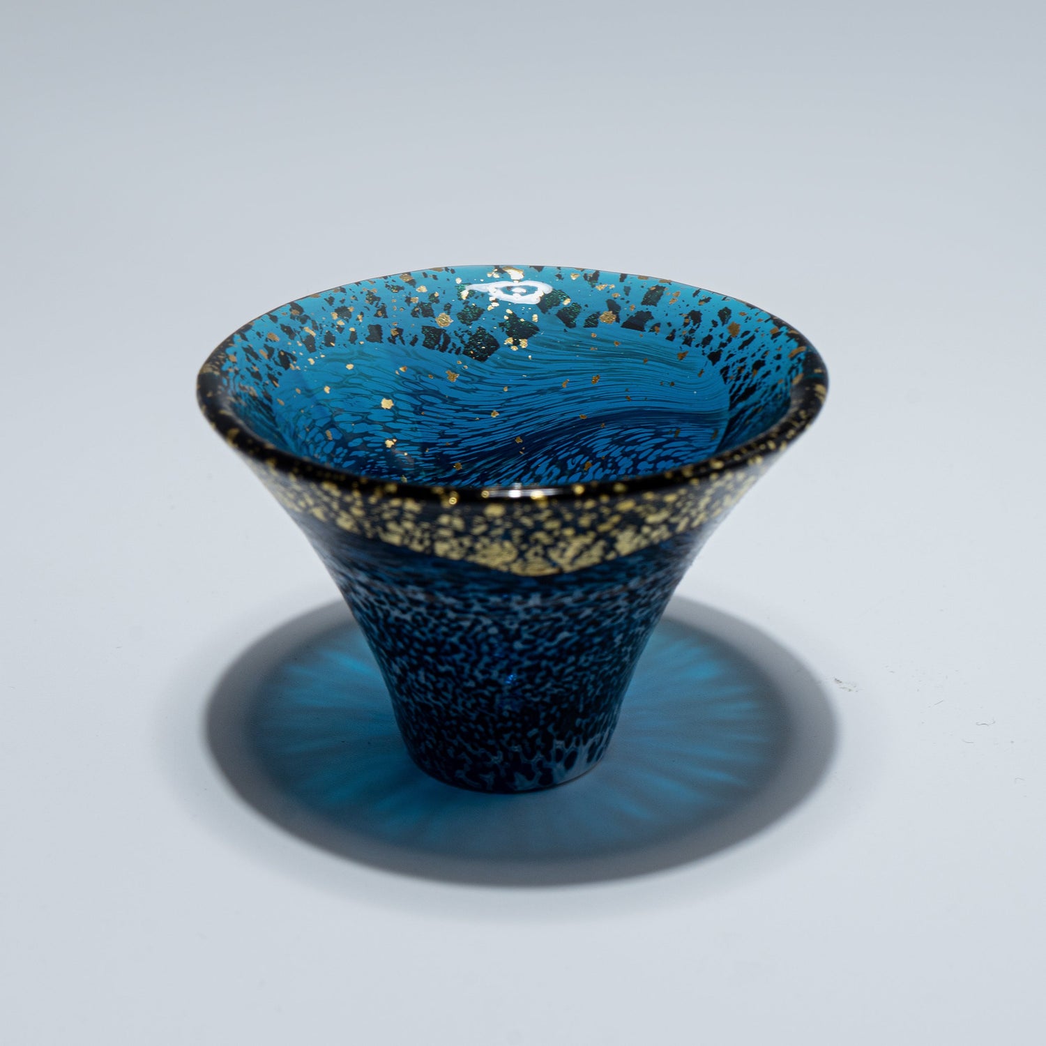 手工清酒杯 SHOFUKUHAI 藍金 (2 件)