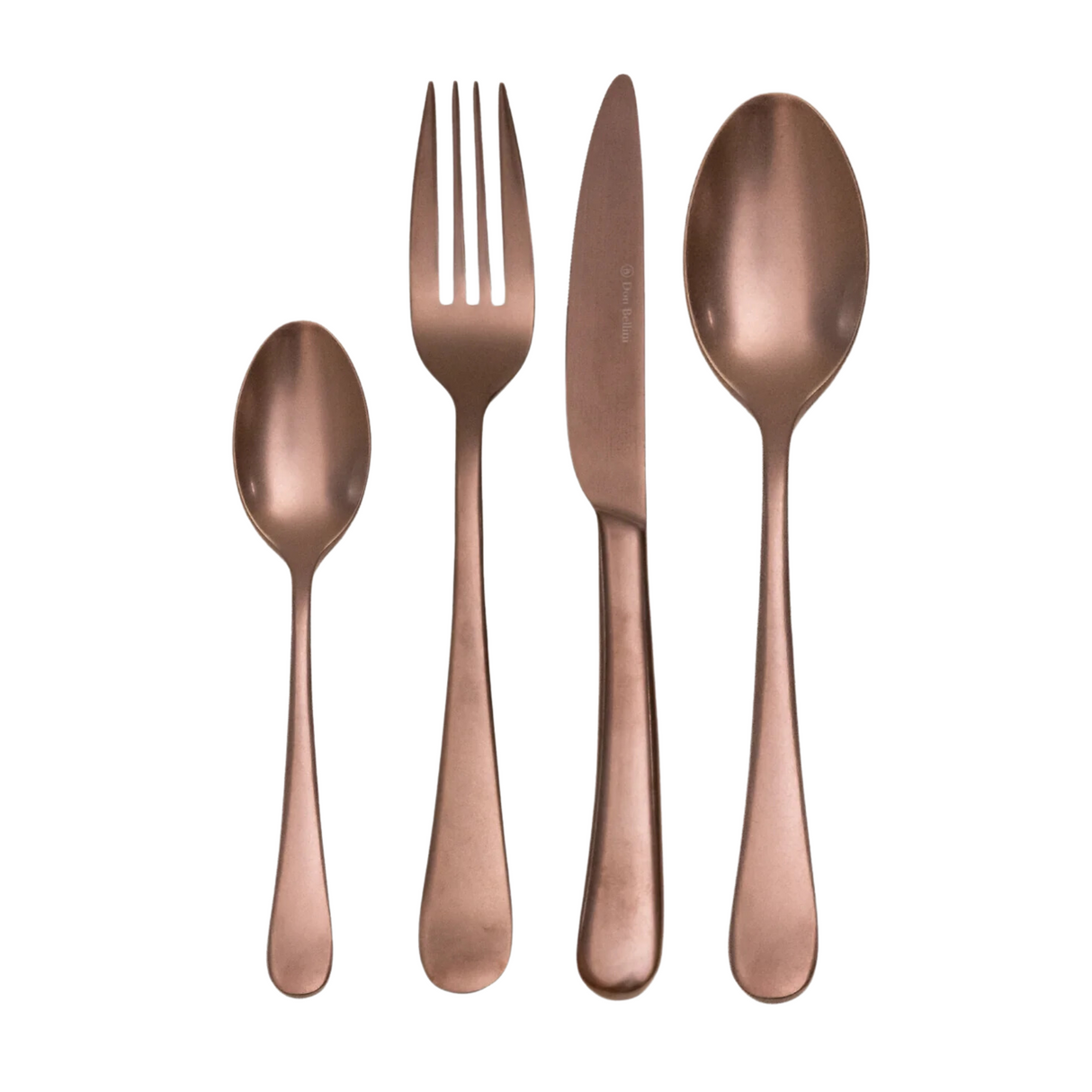 霧面玫瑰金 4 件套銀器套裝,304 不鏽鋼石洗