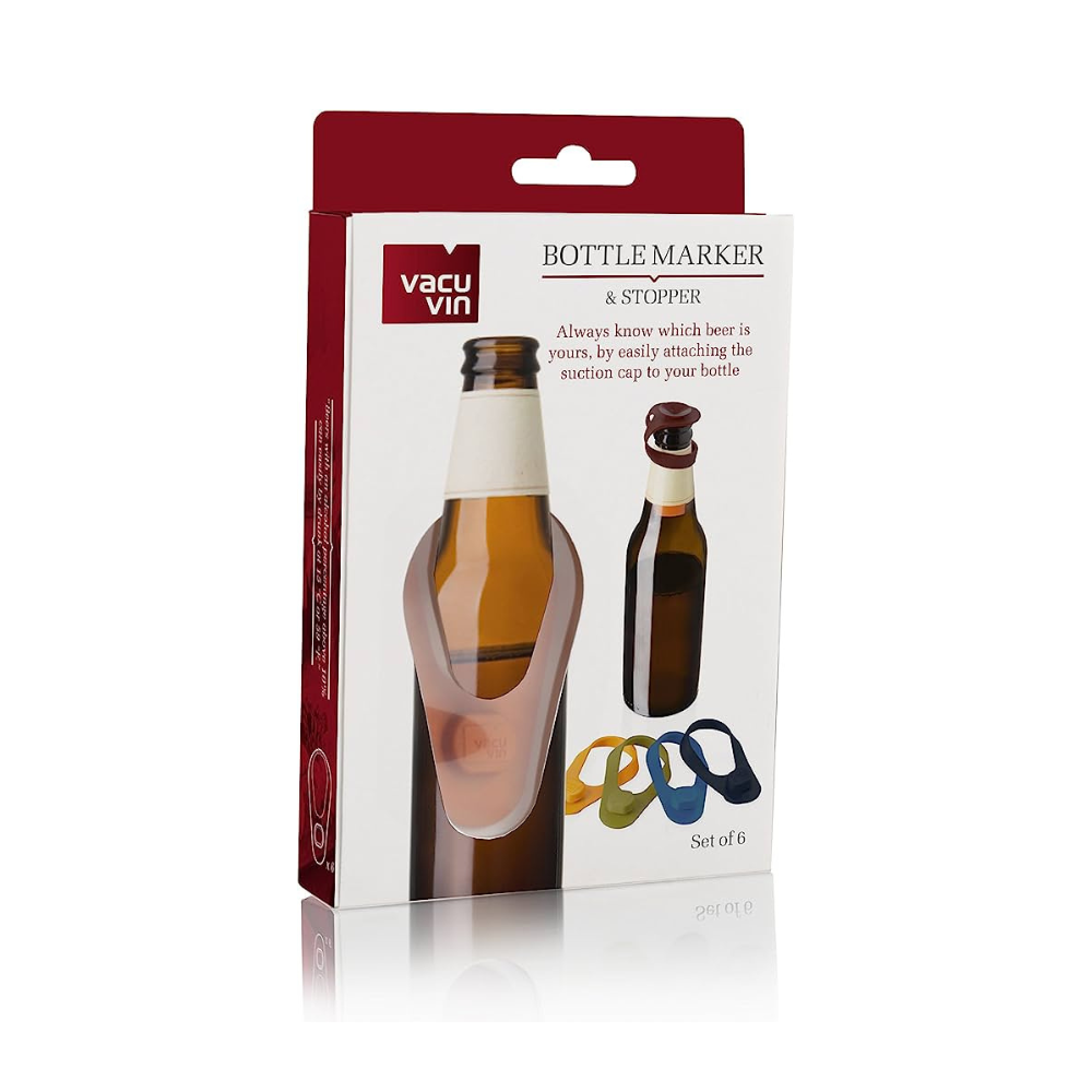 矽膠瓶標記和塞子套裝 6 件