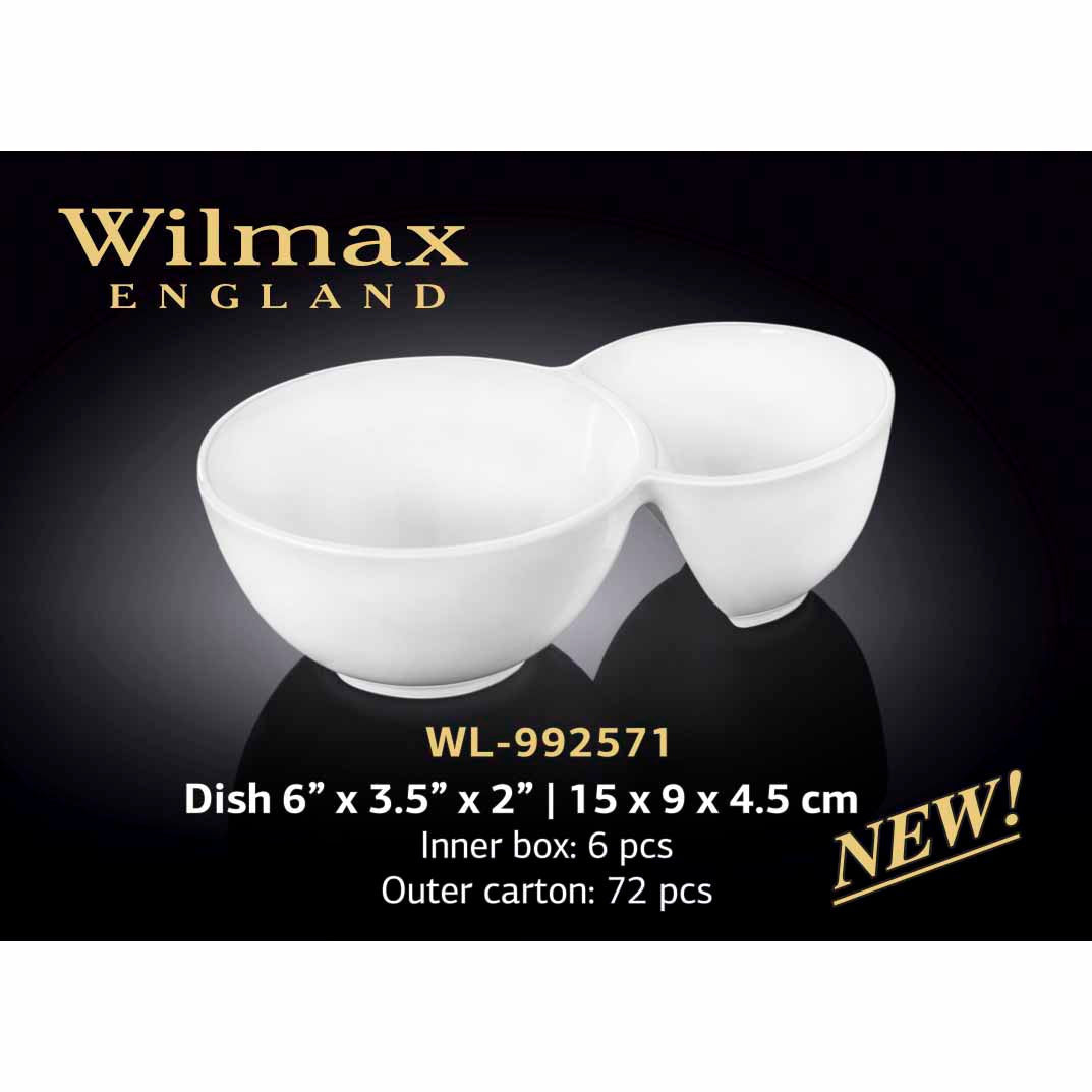 15 X 9 X 4.5 CM 盤 - 白色 - WILMAX(6 件)