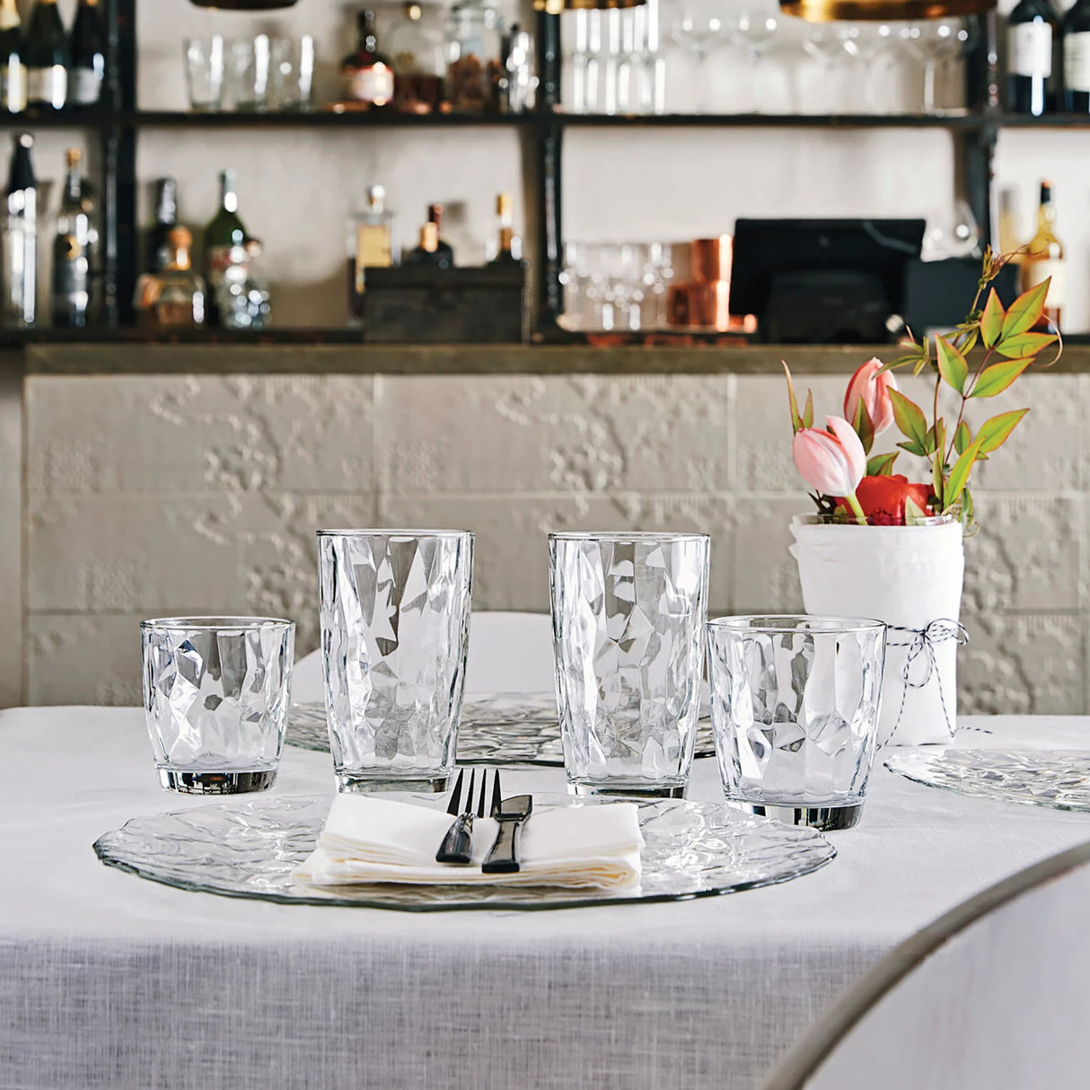 Diamond DOF Glass 385ml - Purple (Set of 6)