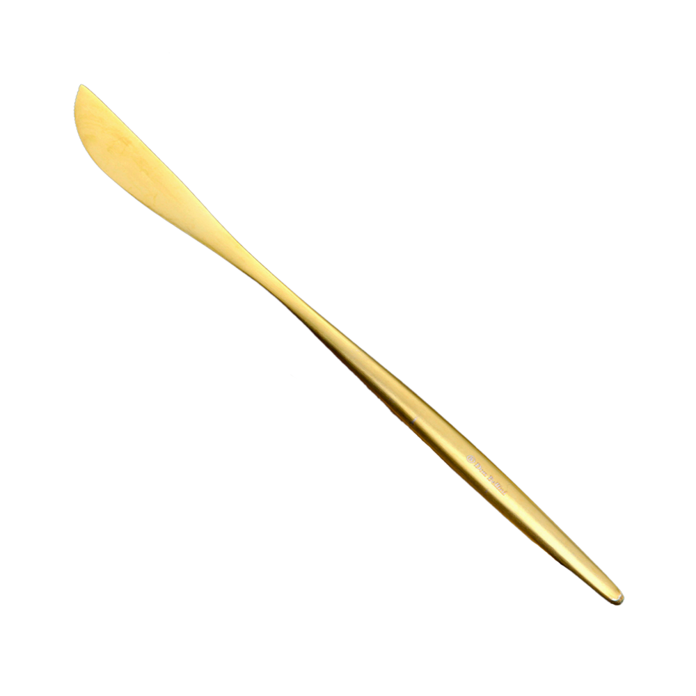 Pompei-gold Matt Ss 420 Dinner Knife (Set of 4)