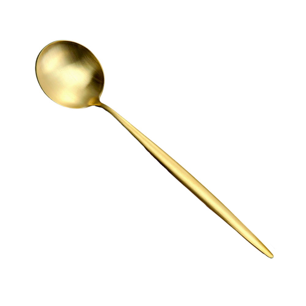 Pompei-gold Matt Ss 304 Dinner Spoon (Set of 4)