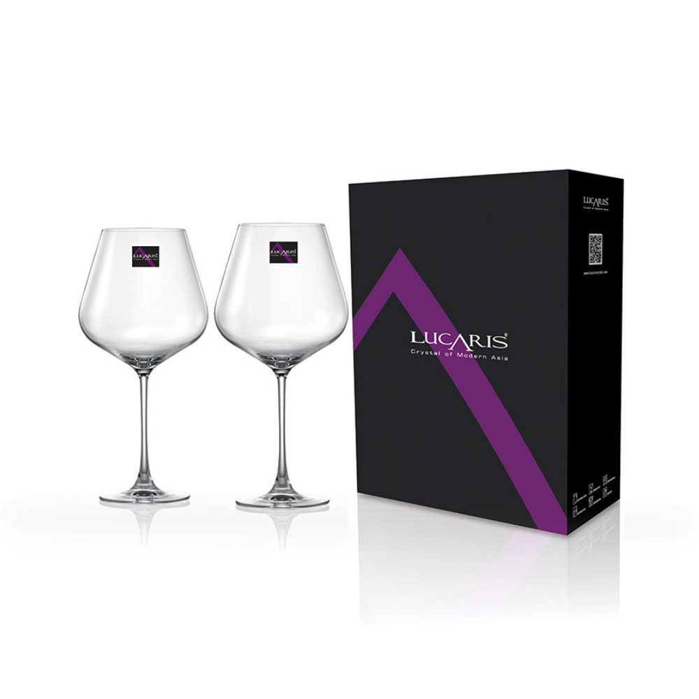 Hong Kong Hip Burgundy Glass 910ml