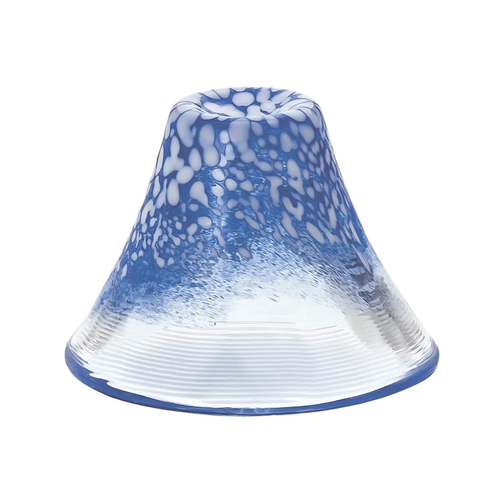 手工富士山清酒杯 - 藍色