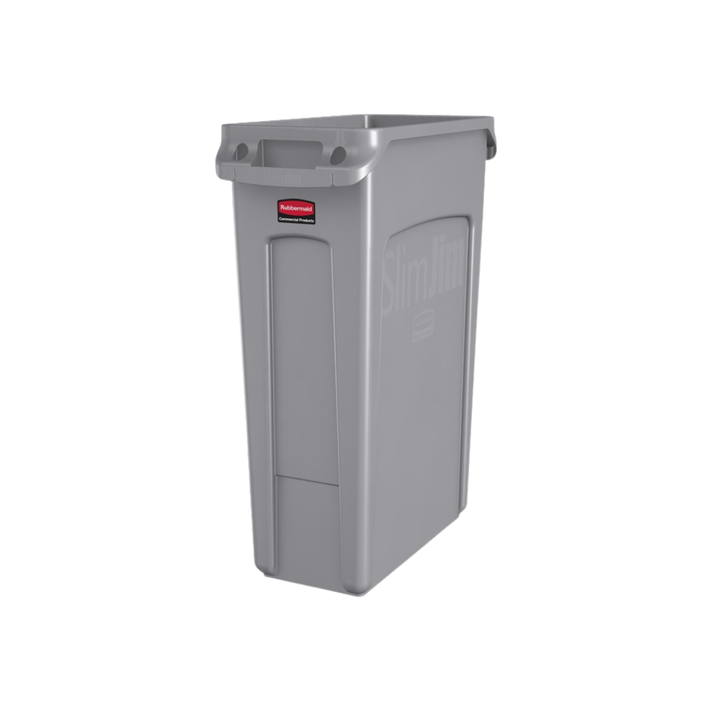Vented Slim Jim® 23 Gal Gray