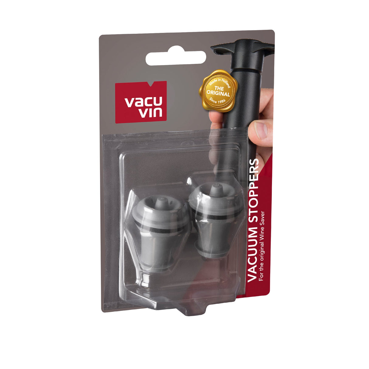 Vacuum Wine Stopper - Grey (Set of 2)