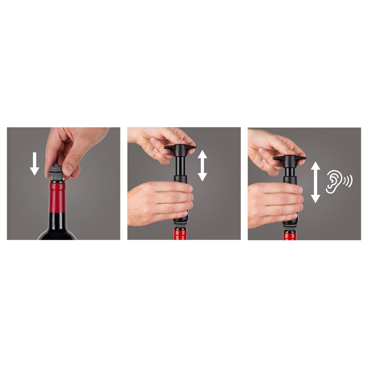 Wine Saver - Black (2 Stoppers)