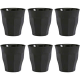 Picardie Soft Touch Tumbler 250ml - Black (Set of 6)