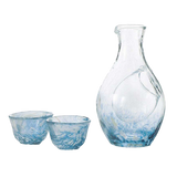 Handmade Sake Cup & Carafe Set - Blue