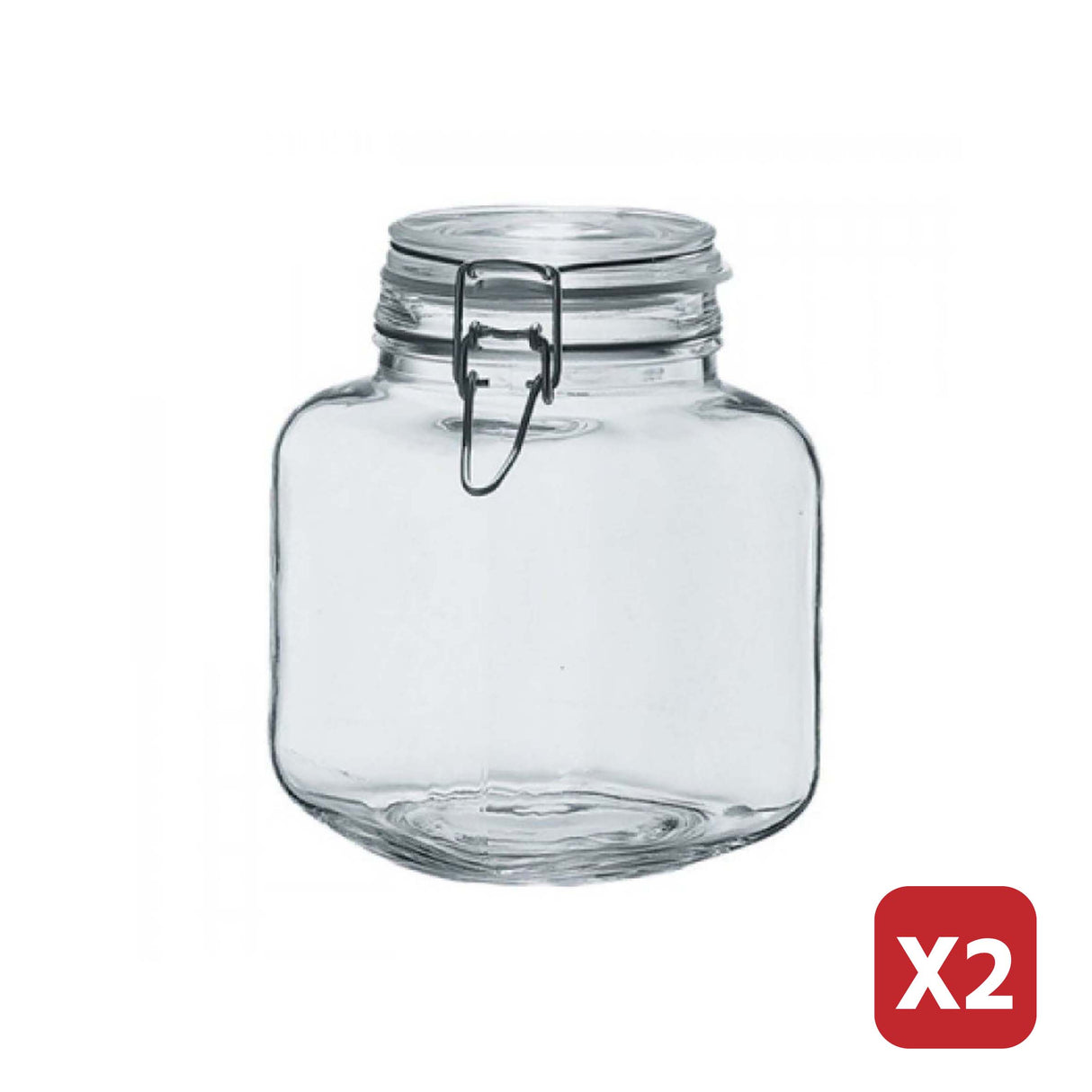 Glass Jar Containers 2L (Set of 2)