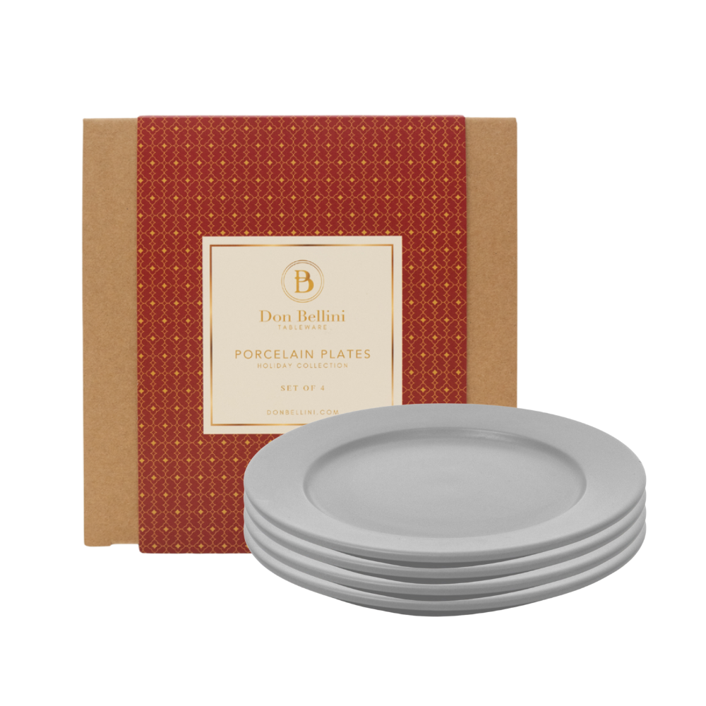 De Terra Plate Set - 4-Piece Set (Grey)