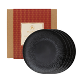 Linea Plate Set - 4-Piece Set (Noir)