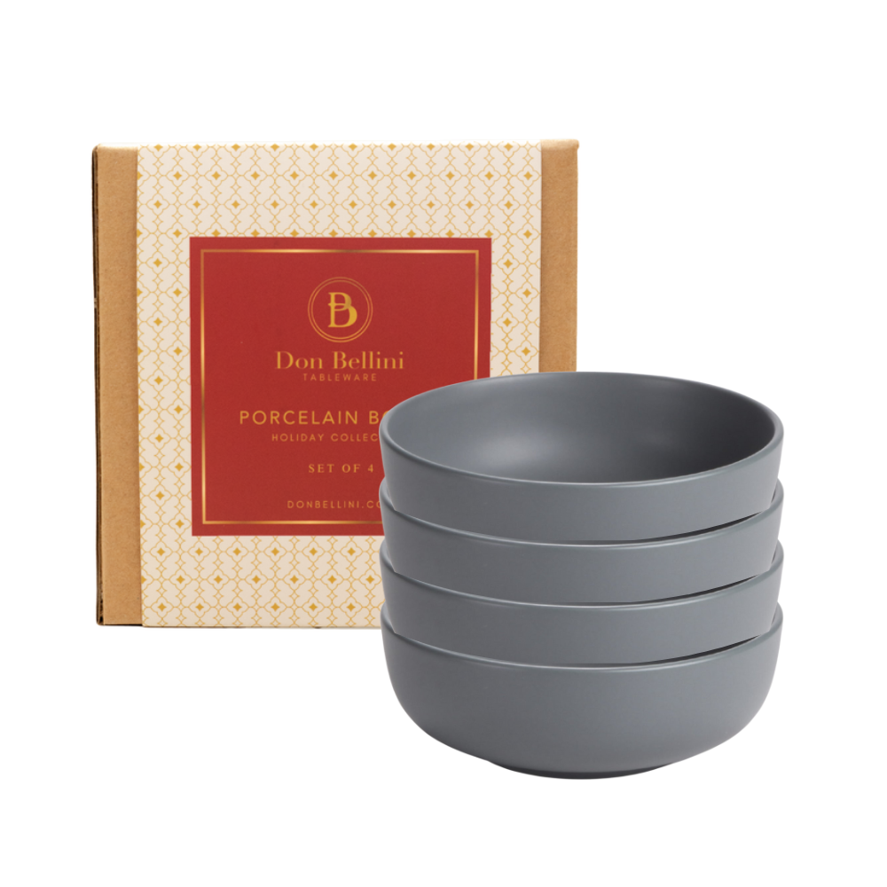 De Terra Small Bowl Set - 4-Piece Set (Blue)