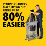 Vented Slim Jim® 23 Gal Gray
