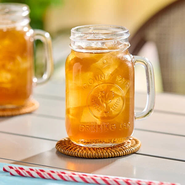 County Fair Drinking Jar 16.5oz | 488ml (Set of 4)