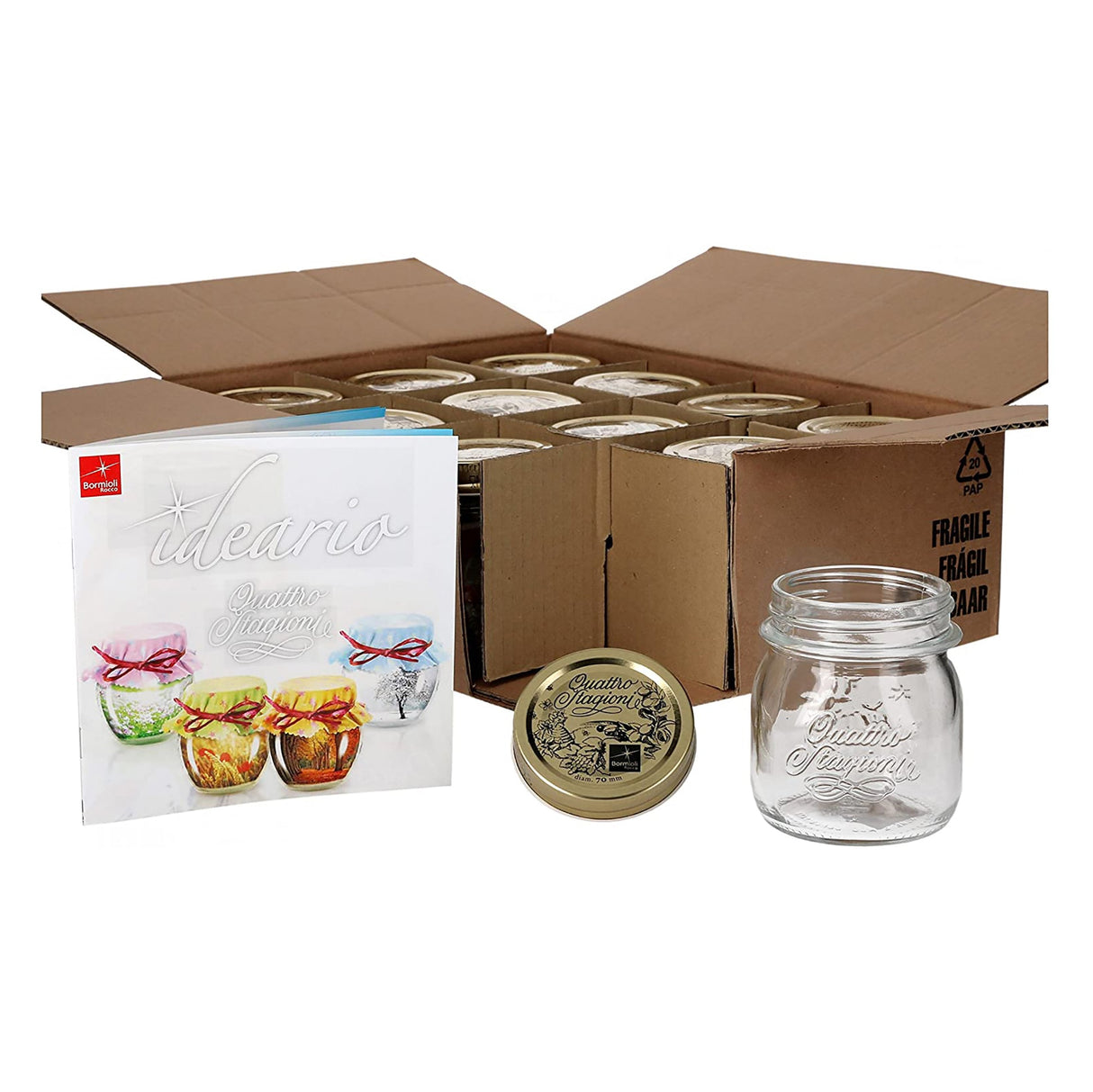 Quattro Stagioni Glass Jar 0.25L (Set of 2)