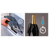 Rapid Ice Wine and Champagne Cooler Set - Platinum