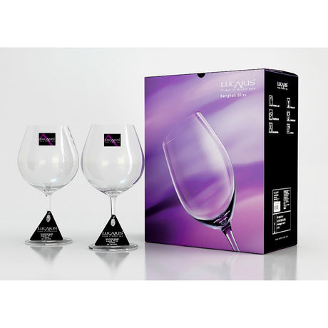 Bangkok Bliss Burgundy Glass 750ml (Set of 2)