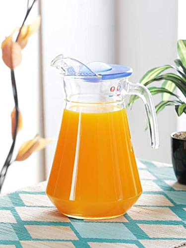 Colonna Pitcher With Blue Lid - 1300ml