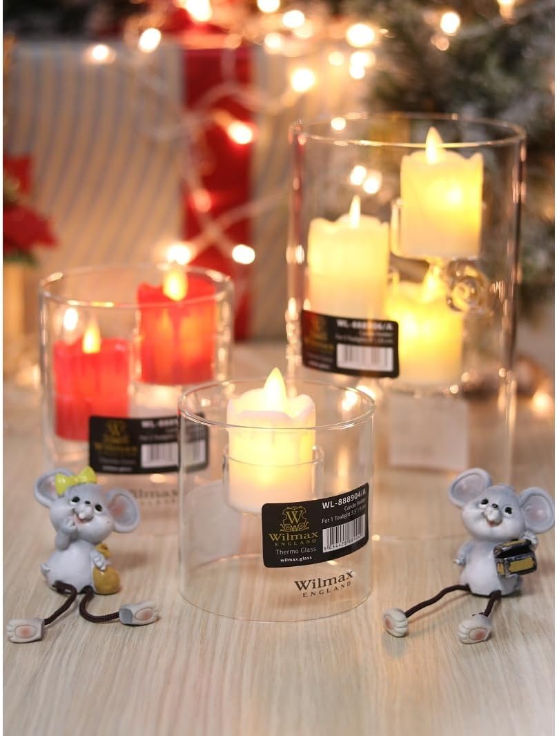 Glass Candle Holder for 1 Tea Light