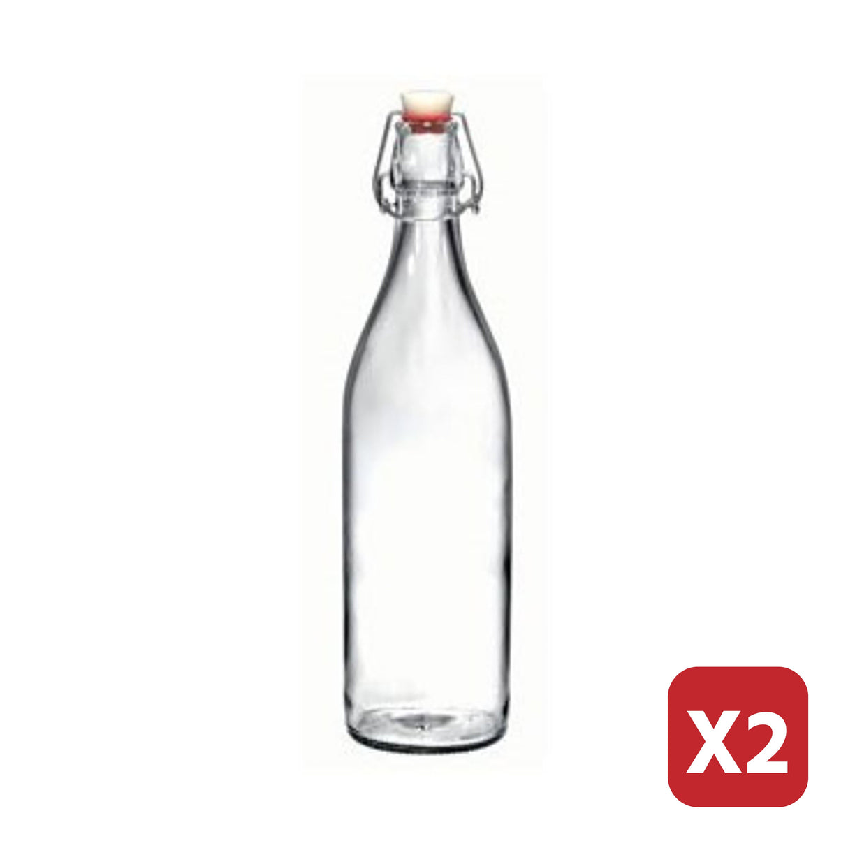 Giara Swing Bottle 1000ml - Clear Transparent (Set of 2)