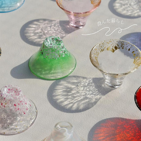 富士山清酒杯 - SHOFUKUHAI 金粉色